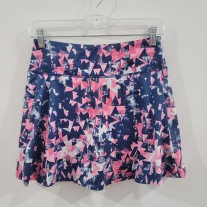 Fulbelle Womens Skort Size Small Sporty Tennis Skirt Colorful Stretch Activewear
